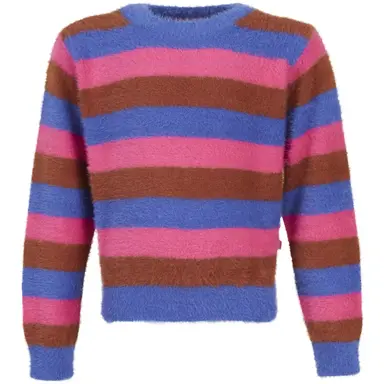 Fluffy trui Epoque (dark pink)