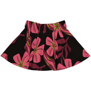 Rokje Avi (aop pink rose big flower)