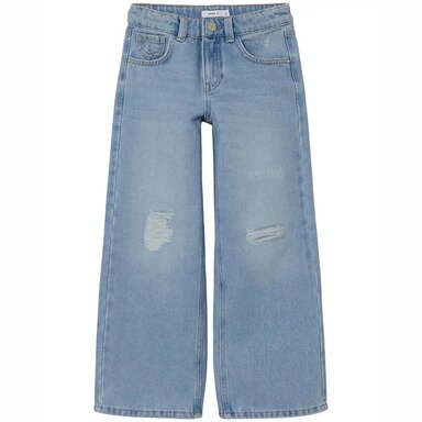 Broek wide fit Rose (light blue denim)