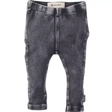 OP=OP! Broekje/legging denim-look rib Emae (black iron)