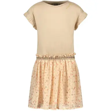 Jurkje chiffon metallic (flower)