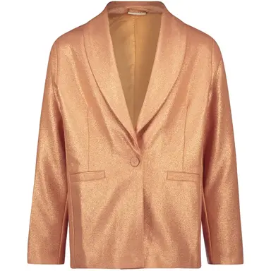 Blazer metallic crepe (brique)