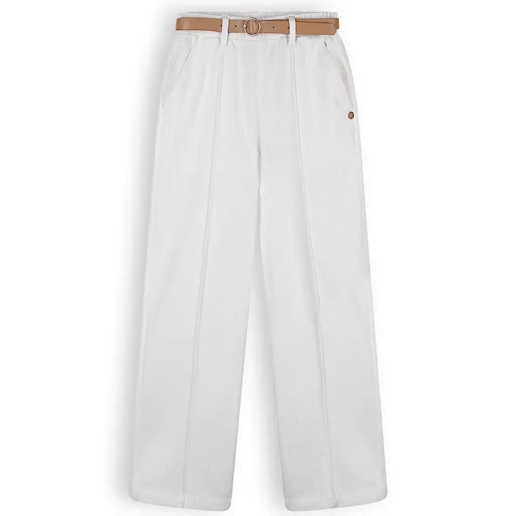 Broek Sayla met riem (snow white)