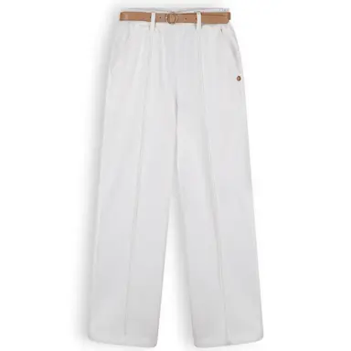 Broek Sayla met riem (snow white)