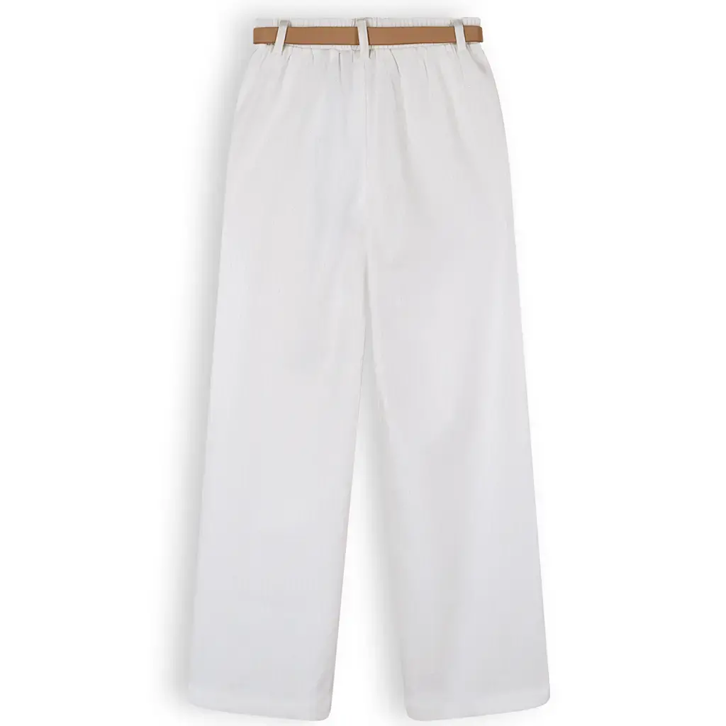 Broek Sayla met riem (snow white)