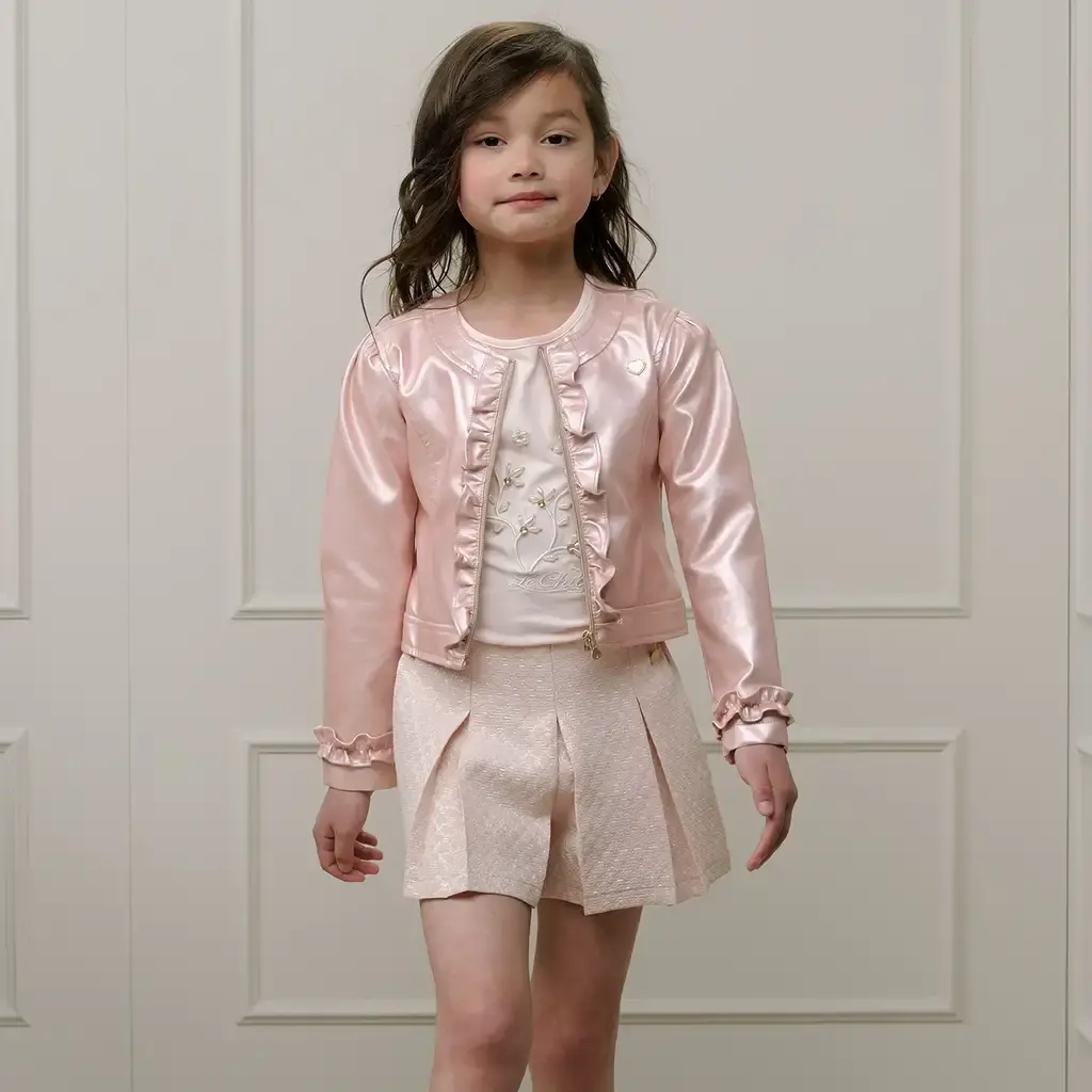 Broek-rokje Darling crêpe lurex (baroque pink)