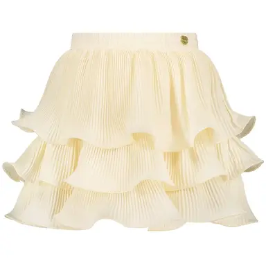 Rokje Tesra plisée (pearled ivory)
