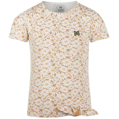T-shirt flowers (camel)