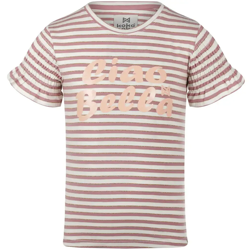 T-shirt ciao (cassis)