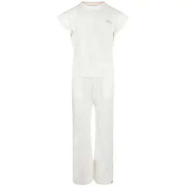 Tweedelige set van t-shirt en broek (off white)