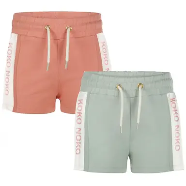 Set 2 korte broekjes (faded green)