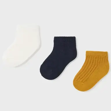 3 paar sokjes (ochre)