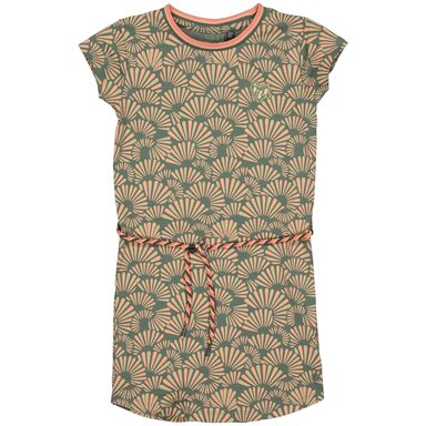 Jurk Babet (aop green graphic)