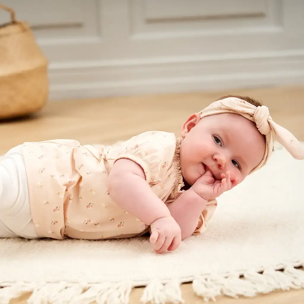 Romper jurkje Anemones (balsam rose/corn/balsam cream)