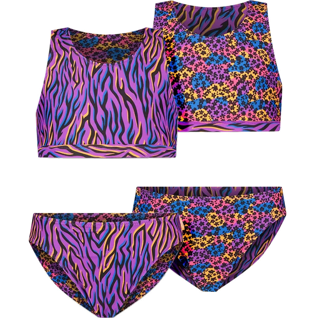 Bikini Miami Beach REVERSIBLE  (funky zebra)