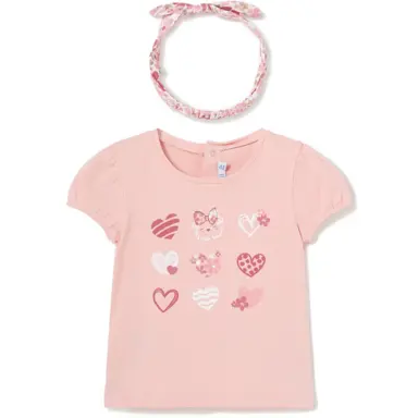 T-shirt met haarbandje (cake)