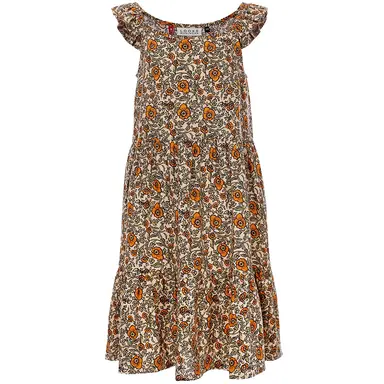Jurk (orange floral)