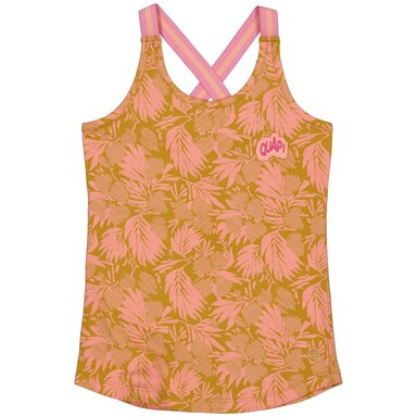 Singlet Birthe (aop pink leaves)