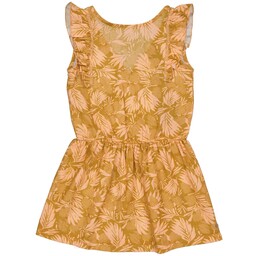 Jurk Beike (aop pink leaves)