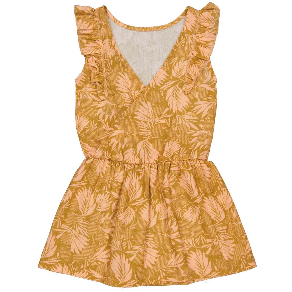 Jurk Beike (aop pink leaves)