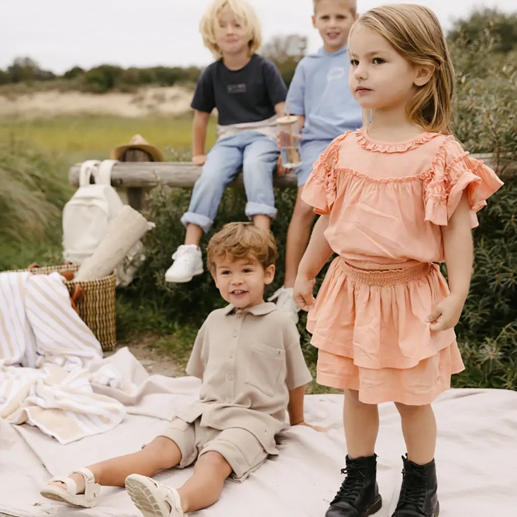 Rokje Molly (aop yellow flower)