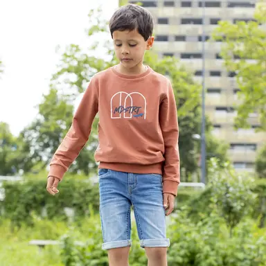 Korte spijkerbroek stretch (light used)