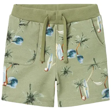 Korte sweat broek Hermod (oil green)