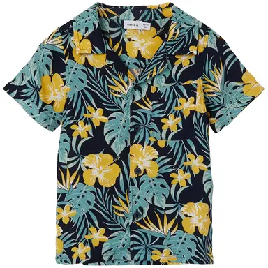 Overhemd Ferane (dark sapphire tropical)