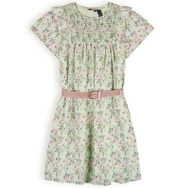 Jurk Maan met riem (spring meadow green)