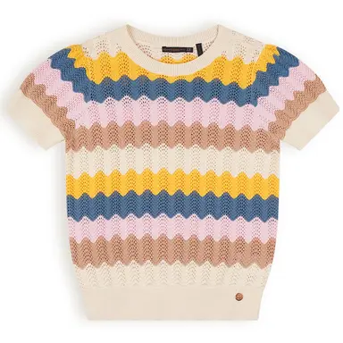 Gebreide top Kae (pearled ivory)