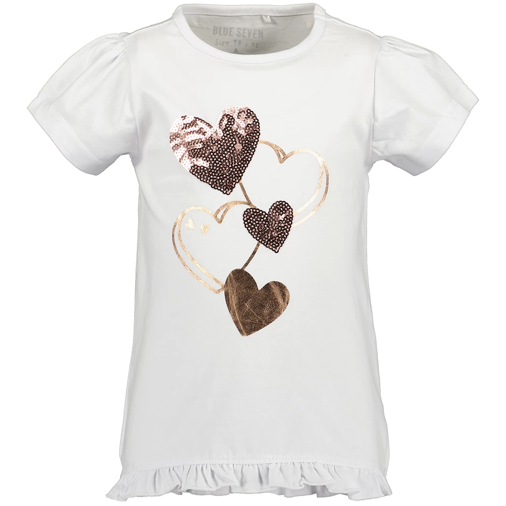 Blue Seven-collectie T-shirt Hearts (white)