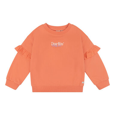 Trui Ruffle oversized (peach melba)