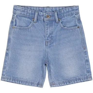 Korte sprijkerbroek Koos (light blue denim)