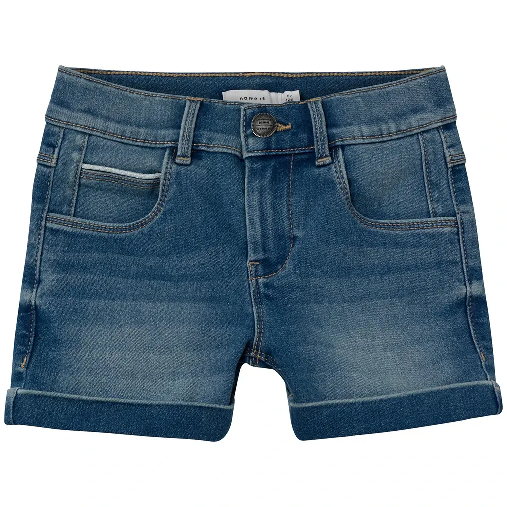 Korte spijkerbroek SLIM FIT Salli (medium blue denim)