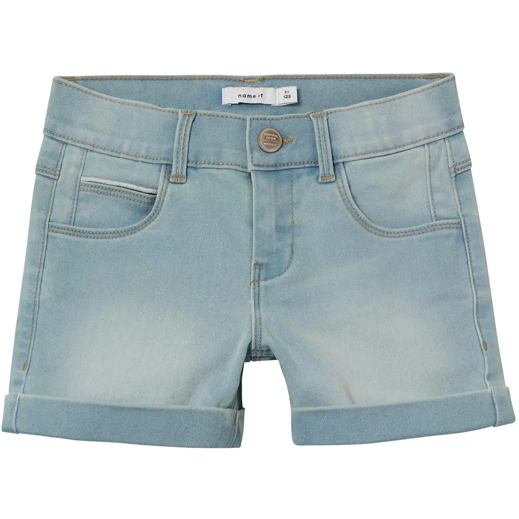 Korte spijkerbroek SLIM FIT Salli (light blue denim)