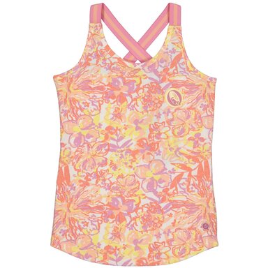 Singlet Bodien (aop white flower)