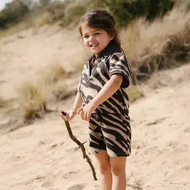 Korte broek sweat Myrie (aop grey animal)