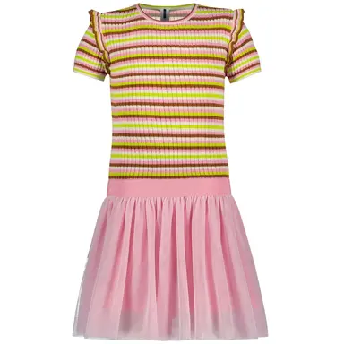 Jurk B. Glossy (glossy stripes)