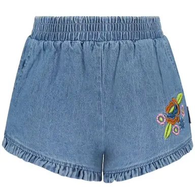 Korte spijkerbroek B. Glossy (vivid denim)