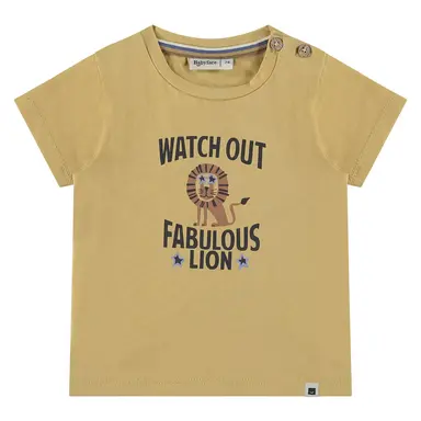 T-shirtje Watch out (ochre)