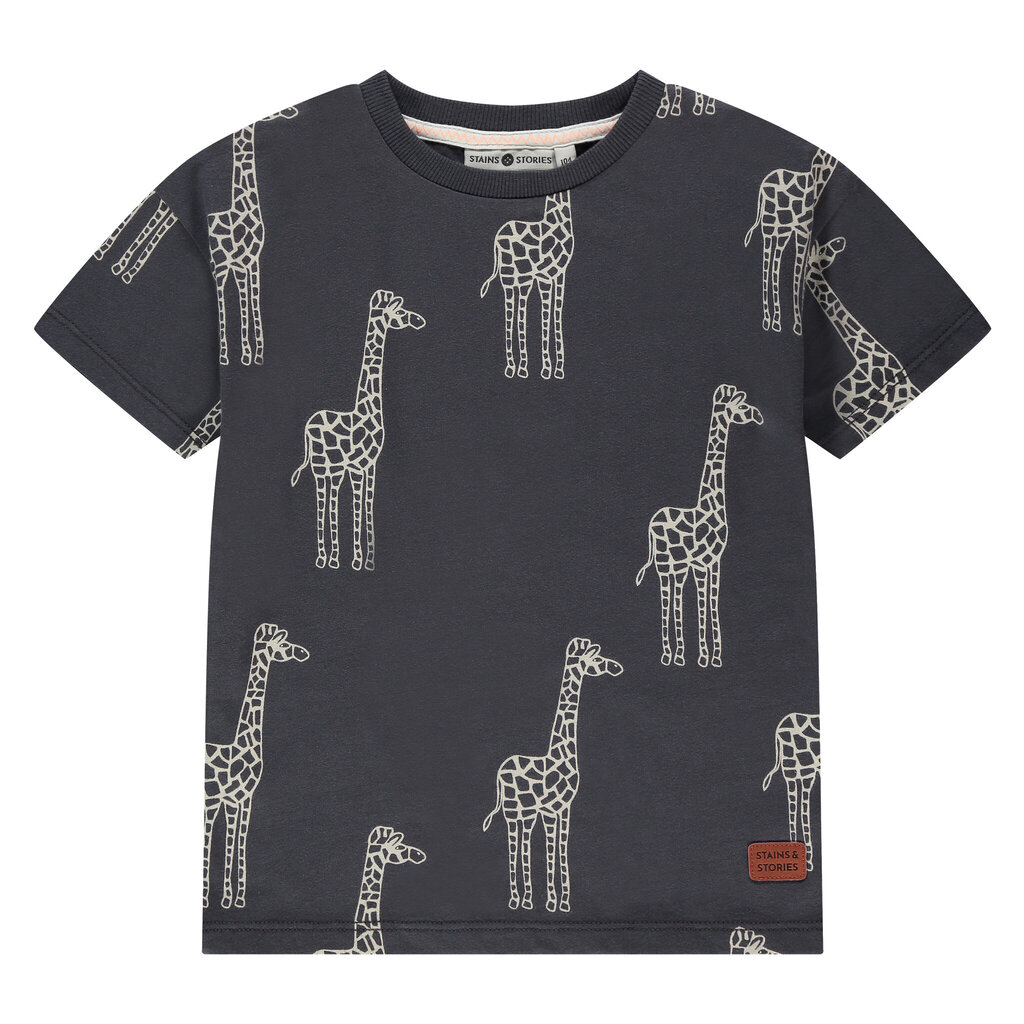 T-shirt giraf (dark grey)