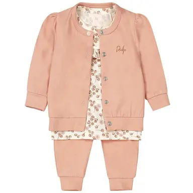 Set longsleeve, vestje, broekje (off-white)