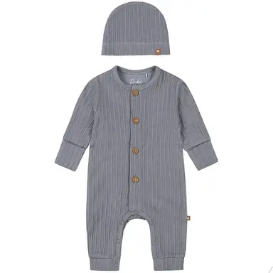 Boxpakje met mutsje (faded blue)