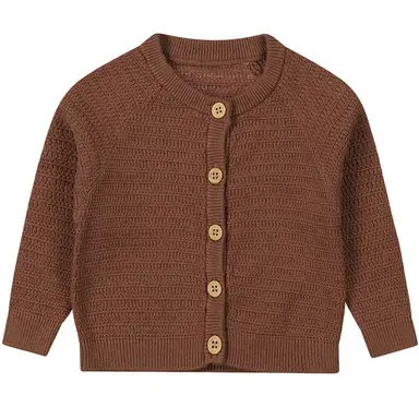 Gebreid baby vestje (brown)