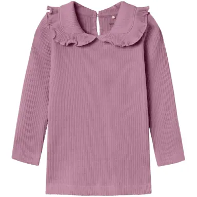 Longsleeve met kraag Olille (mauve orchid)