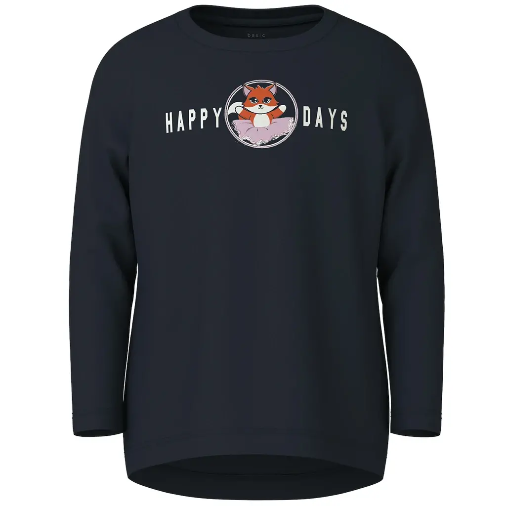 Longsleeve Vix (dark sapphire happy)