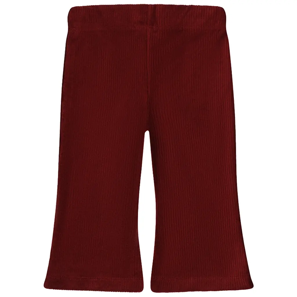 Broek flared So sweet (dark red)