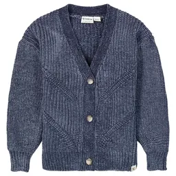 Gebreid vest (blue heather)