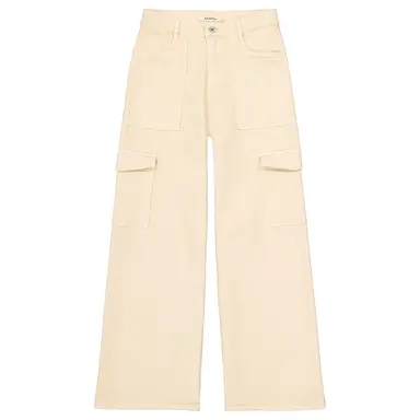 Broek wide fit (ivory cream)