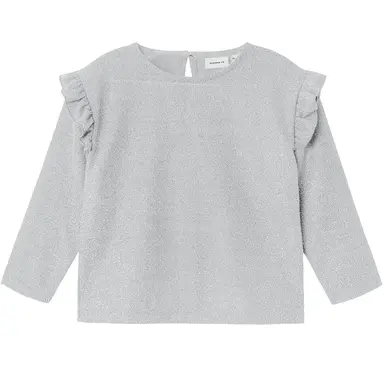Longsleeve glitter Roisin (silver)